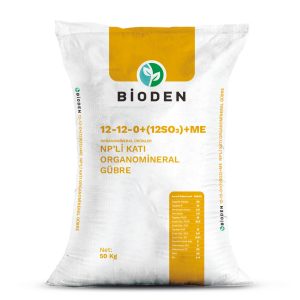 Solid Organomineral Fertilizer with 12-12-0+(12SO₃)+ME NP