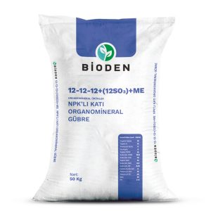 Solid Organomineral Fertilizer with 12-12-12+(12SO₃)+ME NPK